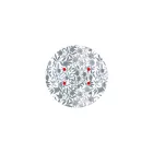 Round Rose-One 4-hole and 4-side hole ceiling rose set, 200 mm - PROMO