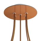 Round ceiling rose – a ceiling rose set with 5 holes and 4 side holes, 200 mm