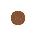 Round ceiling rose – a ceiling rose set with 5 holes and 4 side holes, 200 mm