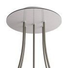 Round ceiling rose – a ceiling rose set with 5 holes and 4 side holes, 200 mm