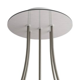   Round ceiling rose – a ceiling rose set with 5 holes and 4 side holes, 200 mm