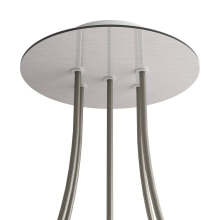 Round ceiling rose – a ceiling rose set with 5 holes and 4 side holes, 200 mm