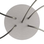 Round ceiling rose – a ceiling rose set with 5 holes and 4 side holes, 200 mm