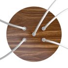 Round ceiling rose – a ceiling rose set with 5 holes and 4 side holes, 200 mm