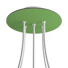 Round ceiling rose – a ceiling rose set with 5 holes and 4 side holes, 200 mm