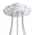  Round Rose-One 5-hole and 4-side hole ceiling rose set, 200 mm - PROMO