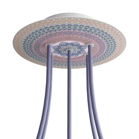    Round Rose-One 5-hole and 4-side hole ceiling rose set, 200 mm - PROMO