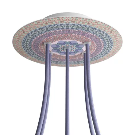  Round Rose-One 5-hole and 4-side hole ceiling rose set, 200 mm - PROMO