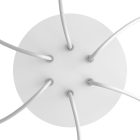 Round ceiling rose – a ceiling rose set with 6 holes and 4 side holes, 200 mm