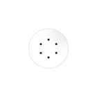 Round ceiling rose – a ceiling rose set with 6 holes and 4 side holes, 200 mm