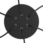Round ceiling rose – a ceiling rose set with 6 holes and 4 side holes, 200 mm