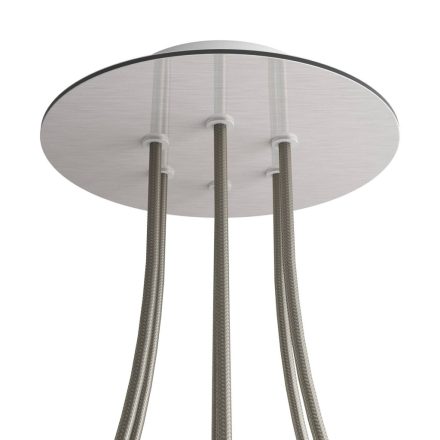 Round ceiling rose – a ceiling rose set with 6 holes and 4 side holes, 200 mm