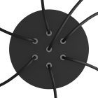 Round ceiling rose – a ceiling rose set with 7 holes and 4 side holes, 200 mm