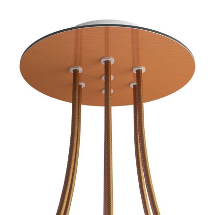 Round ceiling rose – a ceiling rose set with 7 holes and 4 side holes, 200 mm