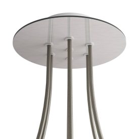   Round ceiling rose – a ceiling rose set with 7 holes and 4 side holes, 200 mm