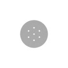 Round ceiling rose – a ceiling rose set with 7 holes and 4 side holes, 200 mm