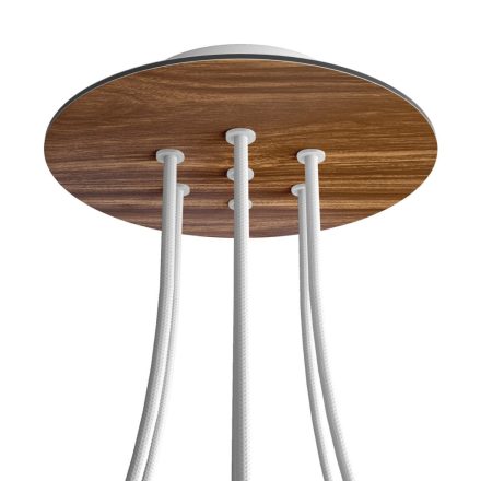 Round ceiling rose – a ceiling rose set with 7 holes and 4 side holes, 200 mm