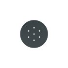 Round ceiling rose – a ceiling rose set with 7 holes and 4 side holes, 200 mm