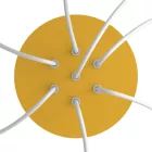 Round ceiling rose – a ceiling rose set with 7 holes and 4 side holes, 200 mm