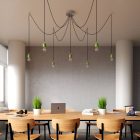 Round ceiling rose – a ceiling rose set with 7 holes and 4 side holes, 200 mm