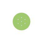 Round ceiling rose – a ceiling rose set with 7 holes and 4 side holes, 200 mm