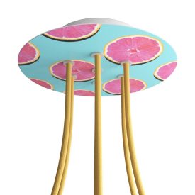    Round Rose-One 7-hole and 4-side hole ceiling rose set, 200 mm - PROMO