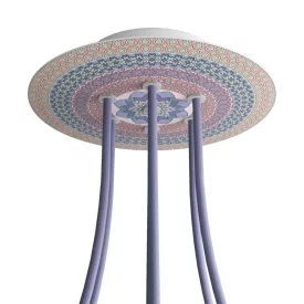    Round Rose-One 7-hole and 4-side hole ceiling rose set, 200 mm - PROMO