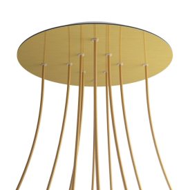   Round XXL Rose-One 10-hole and 4-side hole ceiling rosette set, 400 mm