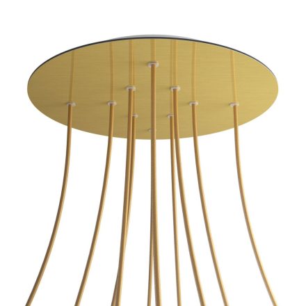 Round XXL Rose-One 10-hole and 4-side hole ceiling rosette set, 400 mm