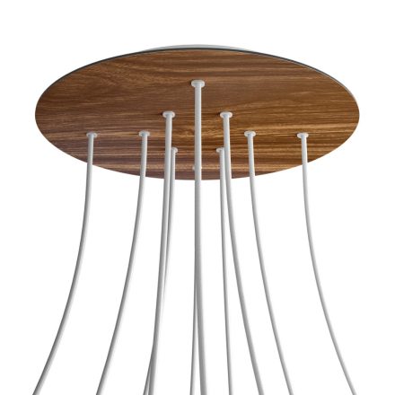 Round XXL Rose-One 10-hole and 4-side hole ceiling rosette set, 400 mm