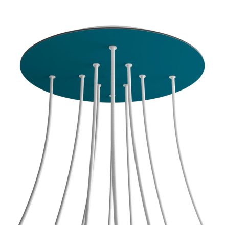 Round XXL Rose-One 10-hole and 4-side hole ceiling rosette set, 400 mm