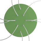 Round XXL Rose-One 10-hole and 4-side hole ceiling rosette set, 400 mm