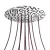  Round XXL Rose-One 10-hole and 4-side hole ceiling rose set, 400 mm - PROMO