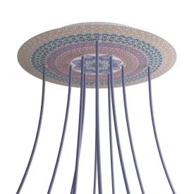    Round XXL Rose-One 10-hole and 4-side hole ceiling rose set, 400 mm - PROMO