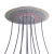  Round XXL Rose-One 10-hole and 4-side hole ceiling rose set, 400 mm - PROMO
