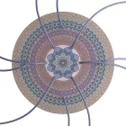  Round XXL Rose-One 10-hole and 4-side hole ceiling rose set, 400 mm - PROMO