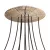  Round XXL Rose-One 10-hole and 4-side hole ceiling rose set, 400 mm - PROMO