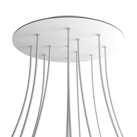   Round XXL Rose-One 12-hole and 4-side hole ceiling rosette set, 400 mm