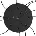 Round XXL Rose-One 12-hole and 4-side hole ceiling rosette set, 400 mm