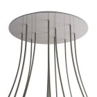 Round XXL Rose-One 12-hole and 4-side hole ceiling rosette set, 400 mm