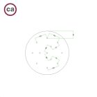 Round XXL Rose-One 12-hole and 4-side hole ceiling rosette set, 400 mm