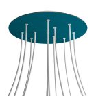 Round XXL Rose-One 12-hole and 4-side hole ceiling rosette set, 400 mm