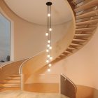 Round XXL Rose-One 12-hole and 4-side hole ceiling rosette set, 400 mm