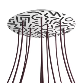    Round XXL Rose-One 12-hole and 4-side hole ceiling rose set, 400 mm - PROMO