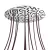  Round XXL Rose-One 12-hole and 4-side hole ceiling rose set, 400 mm - PROMO