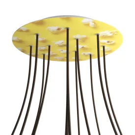    Round XXL Rose-One 12-hole and 4-side hole ceiling rose set, 400 mm - PROMO