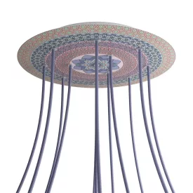    Round XXL Rose-One 12-hole and 4-side hole ceiling rose set, 400 mm - PROMO