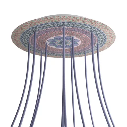  Round XXL Rose-One 12-hole and 4-side hole ceiling rose set, 400 mm - PROMO