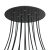  Round XXL Rose-One 14 hole and 4 side hole ceiling rose set, 400 mm