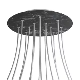   Round XXL Rose-One 14-hole and 4-side hole ceiling rosette set, 400 mm